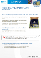 Damper pulleys: Screw
