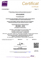 ISO-9001-NTN Europe-Automotive-Industry