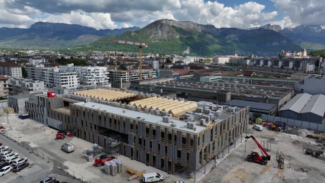 Photo vue aérienne nouveau siège NTN Europe